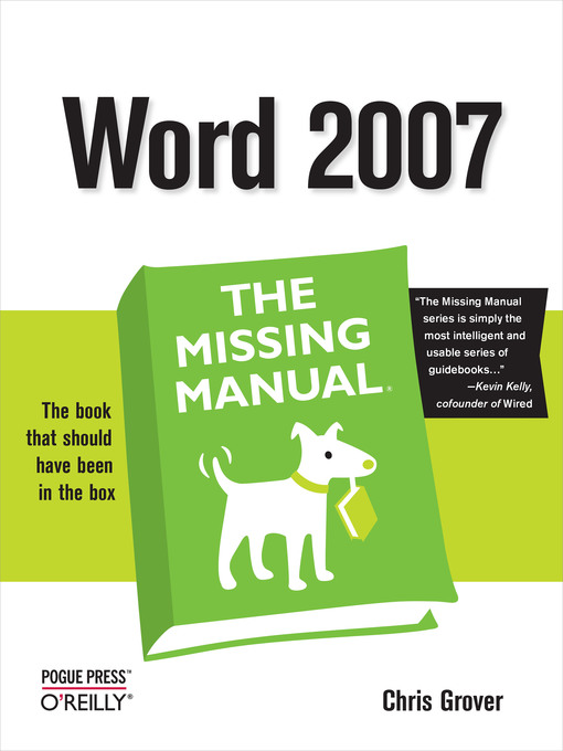 Title details for Word 2007 by Chris Grover - Available